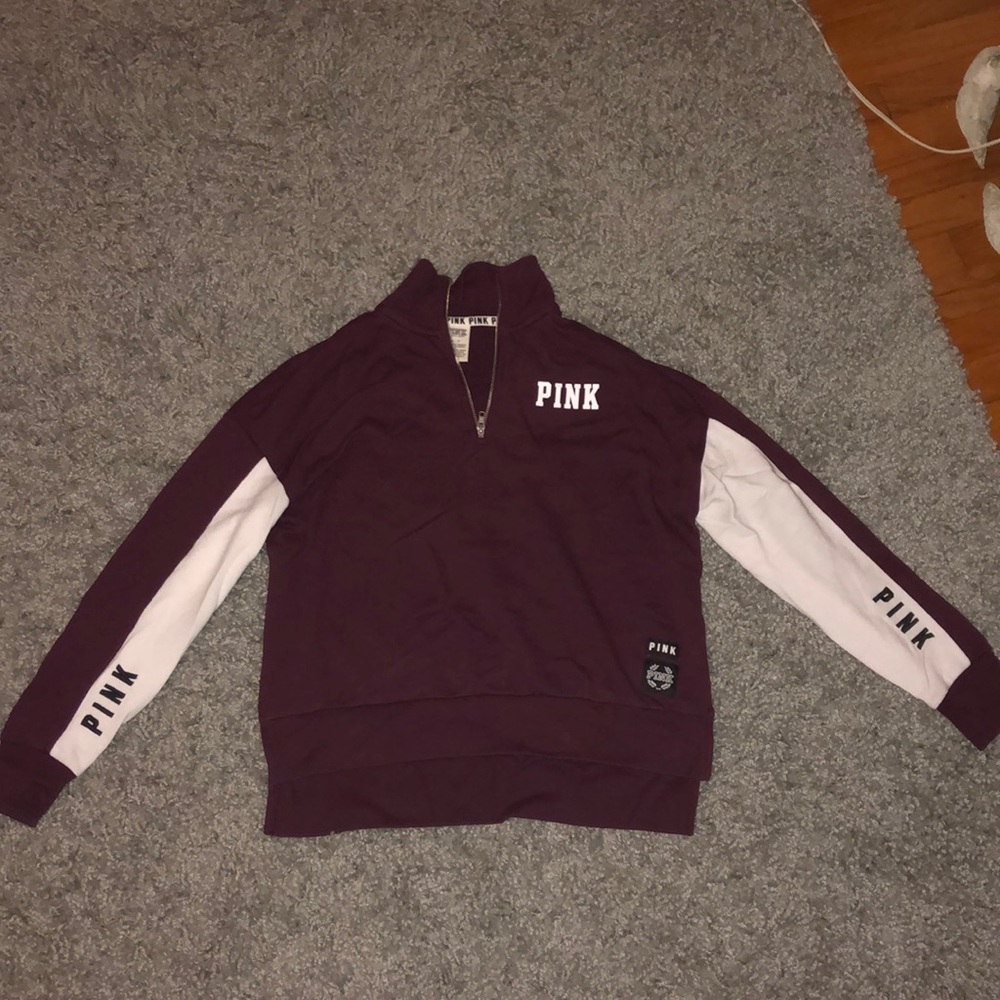 Pink maroon quarter zip up LAST CHANCE FINAL PRICE